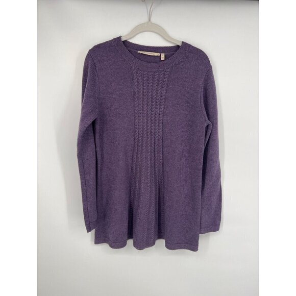 Soft Surroundings Womens Sydney Knit Sweater Size Small Purple Wool Blend - Picture 1 of 5